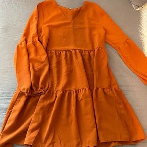 Burnt orange dress!